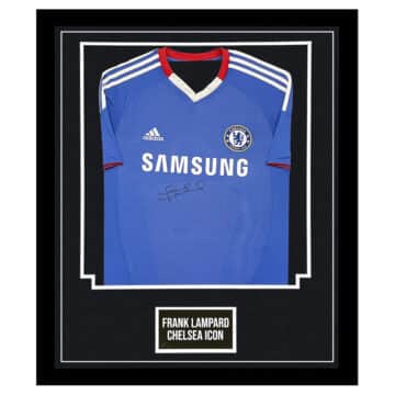 Frank Lampard Signed Jersey Framed - Chelsea FC Icon Shirt