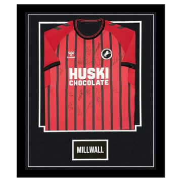 Signed Millwall Shirt Framed - Championship Squad 2023