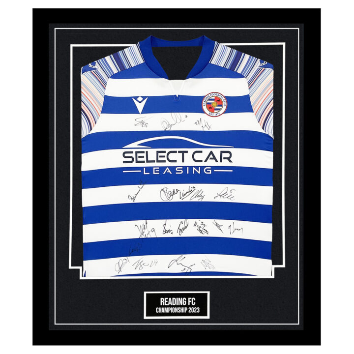 Signed Reading Shirt Framed - Championship Squad 2023 Jersey