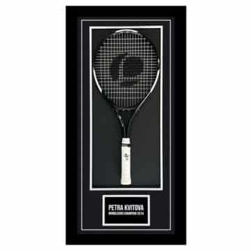 Petra Kvitova Signed Framed Racket - Wimbledon Champion 2014