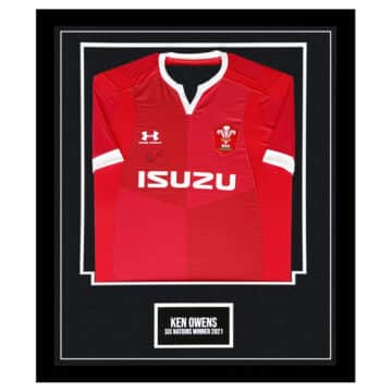 Signed Ken Owens Wales Framed Shirt - Six Nations Winner 2021