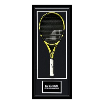 Signed Rafael Nadal Framed Racket - French Open Winner 2022