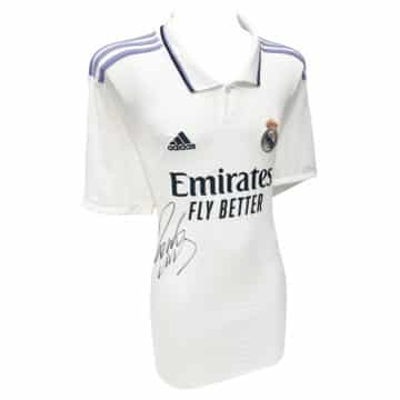 Signed Roberto Carlos Shirt - Real Madrid Icon