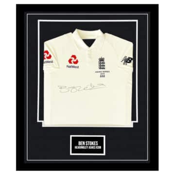 Ben Stokes Signed Framed England Shirt - Headingley Ashes Icon