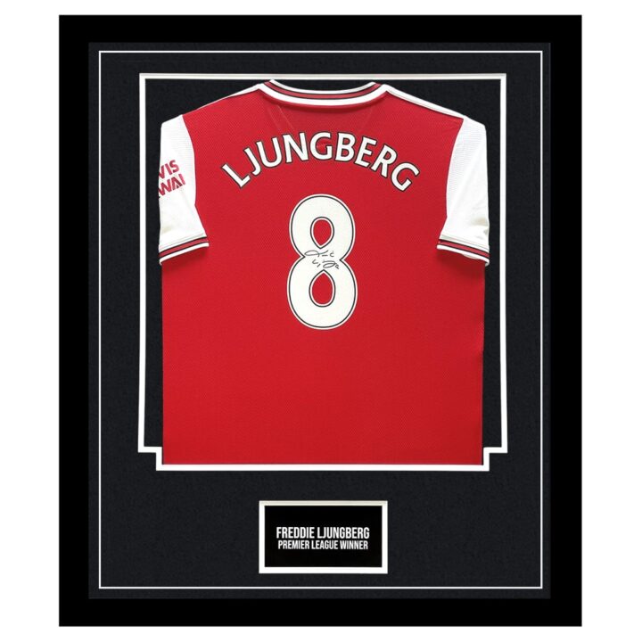 Signed Freddie Ljungberg Framed Shirt - Premier League Winner