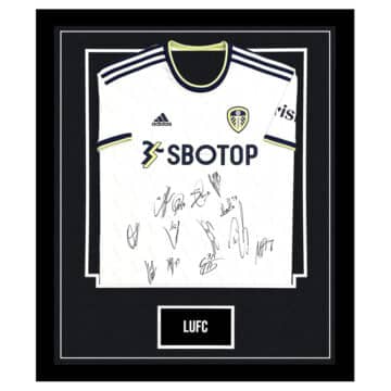 Leeds United Football Club Signed Framed Shirt - Premier League Squad