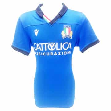 Luca Bigi Match Issue Italy Shirt - Six Nations 2020 vs England