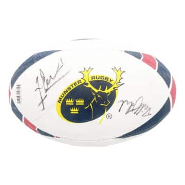 Munster Signed Rugby Ball 2 Signatures - Pro 14 Squad