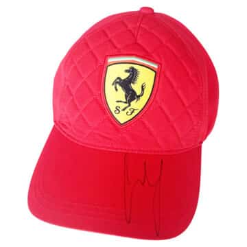 Signed Carlos Sainz Ferrari Hat - Formula One Autograph