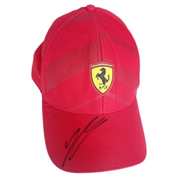 Signed Charles Leclerc Ferrari Cap - F1 Icon 2023