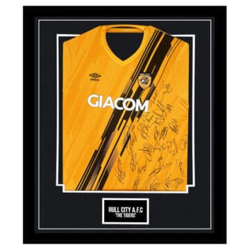 Signed Hull City AFC 'The Tigers' Framed Shirt - Championship Squad