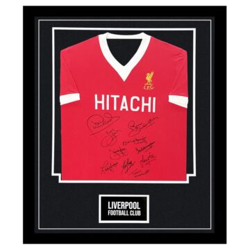 Signed Liverpool Football Club Framed Shirt - European Cup Final Squad