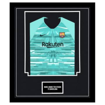 Signed Marc-Andre Ter Stegen Framed Shirt - FC Barcelona Autograph