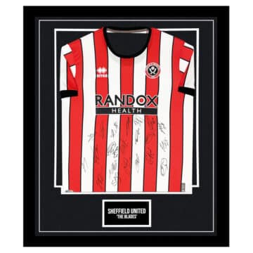 Signed Sheffield United 'The Blades' Framed Shirt - Championship Squad 2023