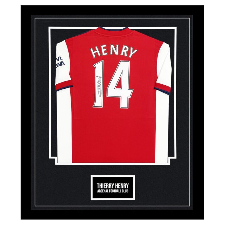 Signed Thierry Henry Framed Shirt - Arsenal Football Club Autograph