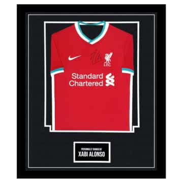 Signed Xabi Alonso Framed Shirt – Liverpool Football Club Icon