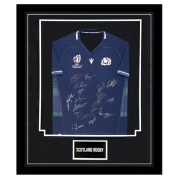 Framed Scotland Rugby Signed Shirt - World Cup 2023