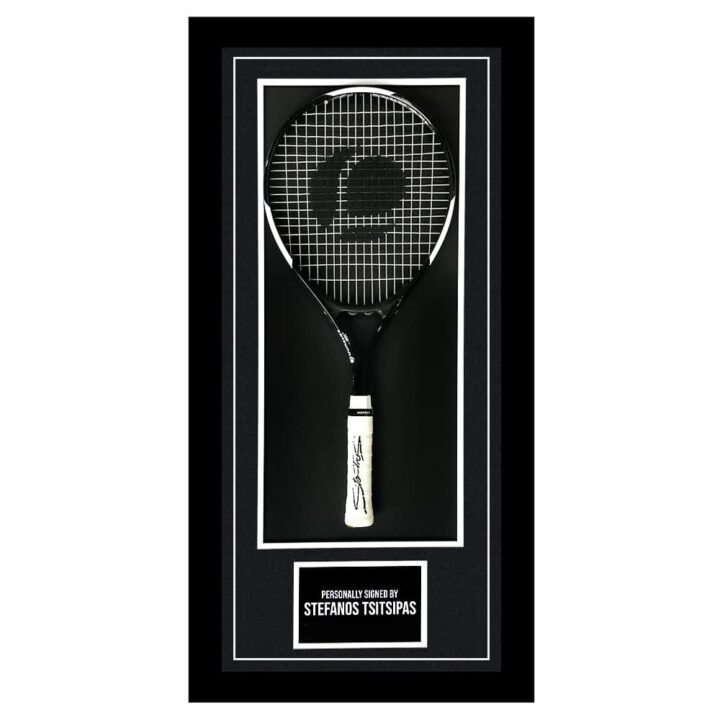 Framed Stefanos Tsitsipas Signed Racket - Tennis Icon Autograph