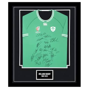 Ireland Rugby Signed Framed Shirt - RWC 2023 Autograph