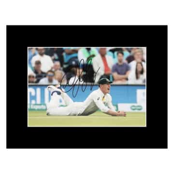 Marnus Labuschagne Signed Photo Display 16x12 - Australia Cricket Icon