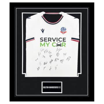 Signed Bolton Wanderers F.C. Framed Shirt - League One Squad 2023