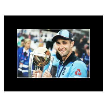 Signed Chris Woakes Photo Display 16x12 - Cricket World Cup Winner 2019