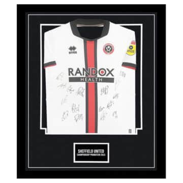 Signed Sheffield United Framed Shirt - Championship Promotion 2023