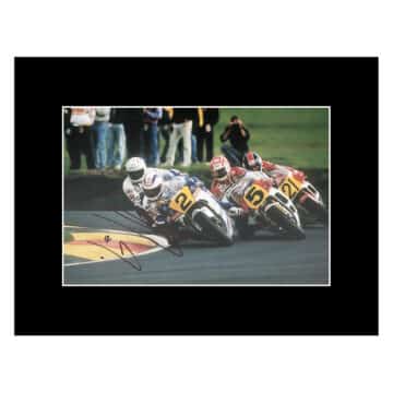 Wayne Gardner Signed Photo Display - 16x12 MotoGP Autograph