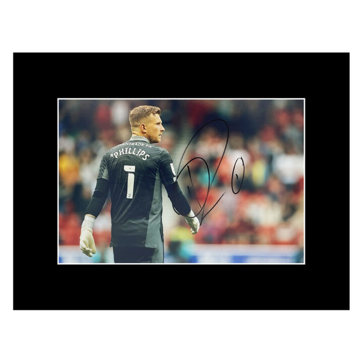 Signed Dillon Phillips Photo Display 16x12 - Cardiff City Icon Autograph