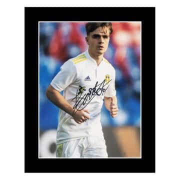 Signed Lewis Bate Photo Display 12×10 – Leeds United Icon