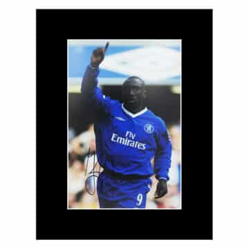 Signed Jimmy Floyd Hasselbaink Photo Display 16×12 – Chelsea Icon