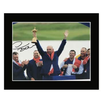 Signed Thomas Bjorn Photo Display – 12×10 Golf Icon