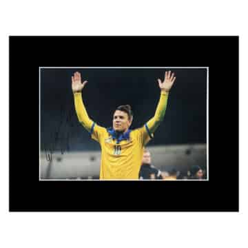 Signed Yevhen Konoplyanka Photo Display – 16×12 Ukraine Icon