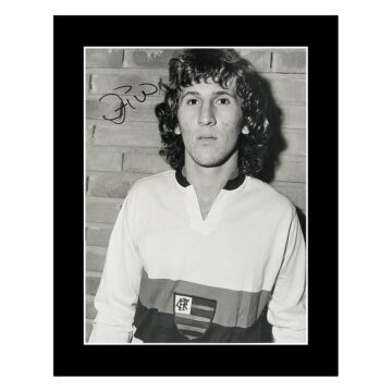 Signed Zico Photo Display – 12×10 Flamengo Icon