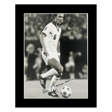 Signed Franz Beckenbauer Photo Display – 12×10 New York Cosmos Icon