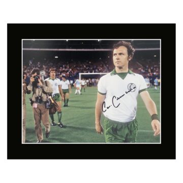 Signed Franz Beckenbauer Photo Display – 12×10 New York Cosmos Icon