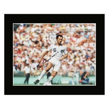 Signed Franz Beckenbauer Photo Display – 12×10 New York Cosmos Icon