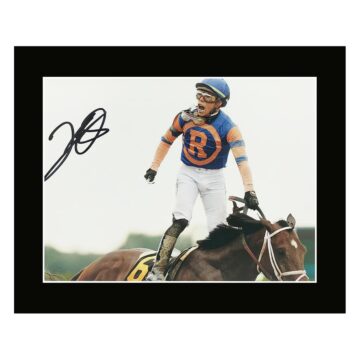 Signed Irad Ortiz Jr. Photo Display – 12×10 Horse Racing Icon