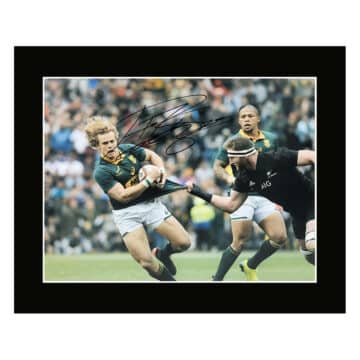 Signed Andries Coetzee Photo Display 12x10 - Springboks Icon