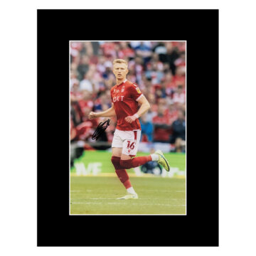 Signed Sam Surridge Photo Display 16x12 - Nottingham Forest Icon