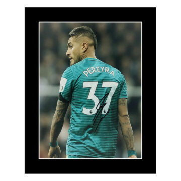 Signed Roberto Pereyra Photo Display 12x10 - Watford Autograph