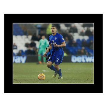 Signed Lee Peltier Photo Display 12x10 - Cardiff City Autograph