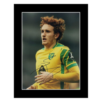 Signed Josh Sargent Photo Display 12x10 - Norwich City Icon