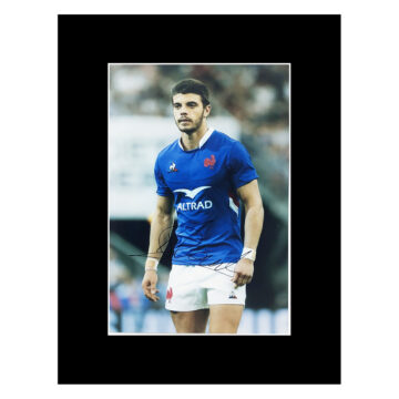 Romain Ntamack Signed Photo Display 16x12 - France Autograph