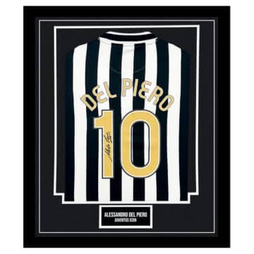 Signed Alessandro Del Piero Framed Shirt - Juventus Icon Autograph