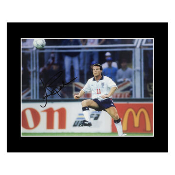 Signed Andy Sinton Photo Display 12x10 - England Icon