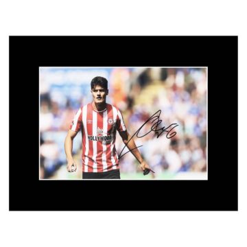 Signed Christian Norgaard Photo Display 16x12 - Brentford Icon