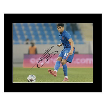 Signed Cody Drameh Photo Display 12x10 - England Icon