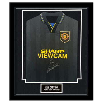 Signed Eric Cantona Framed Shirt - Premier League Winner 1994