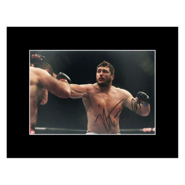 Autographed Matt Mitrione Photo Display - 16x12 MMA Icon
